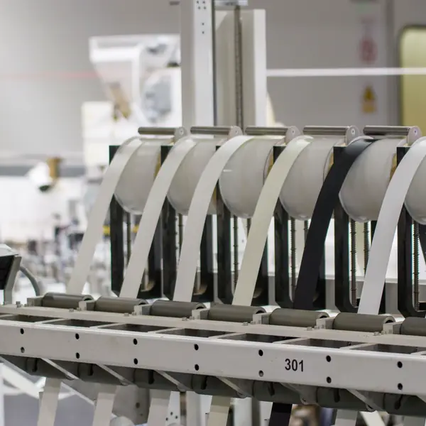 Automated production line in a manufacturing plant
