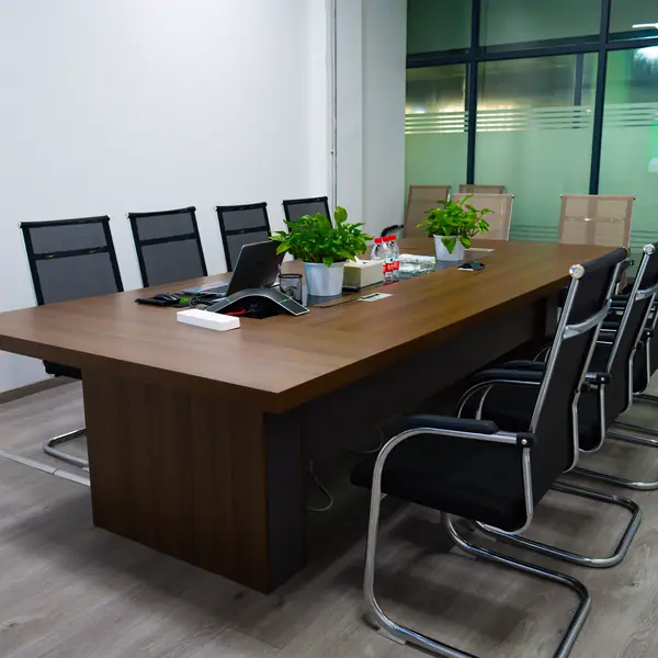 Meeting room set for a programme review
